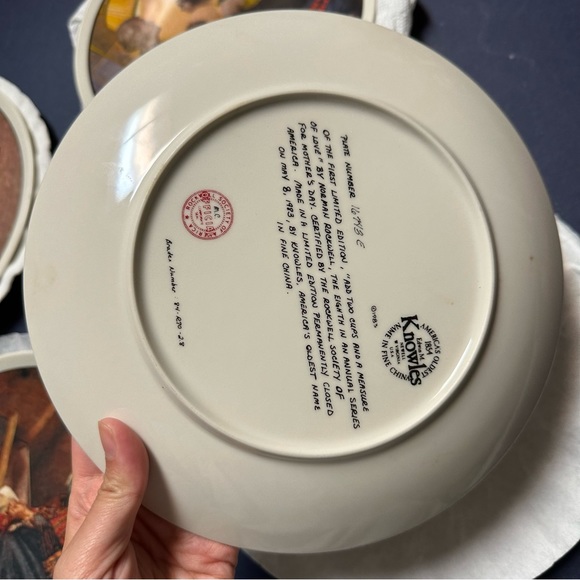 4pcs Norman Rockwell Collector plates the Knowles Mother’s Day series - Picture 7 of 11